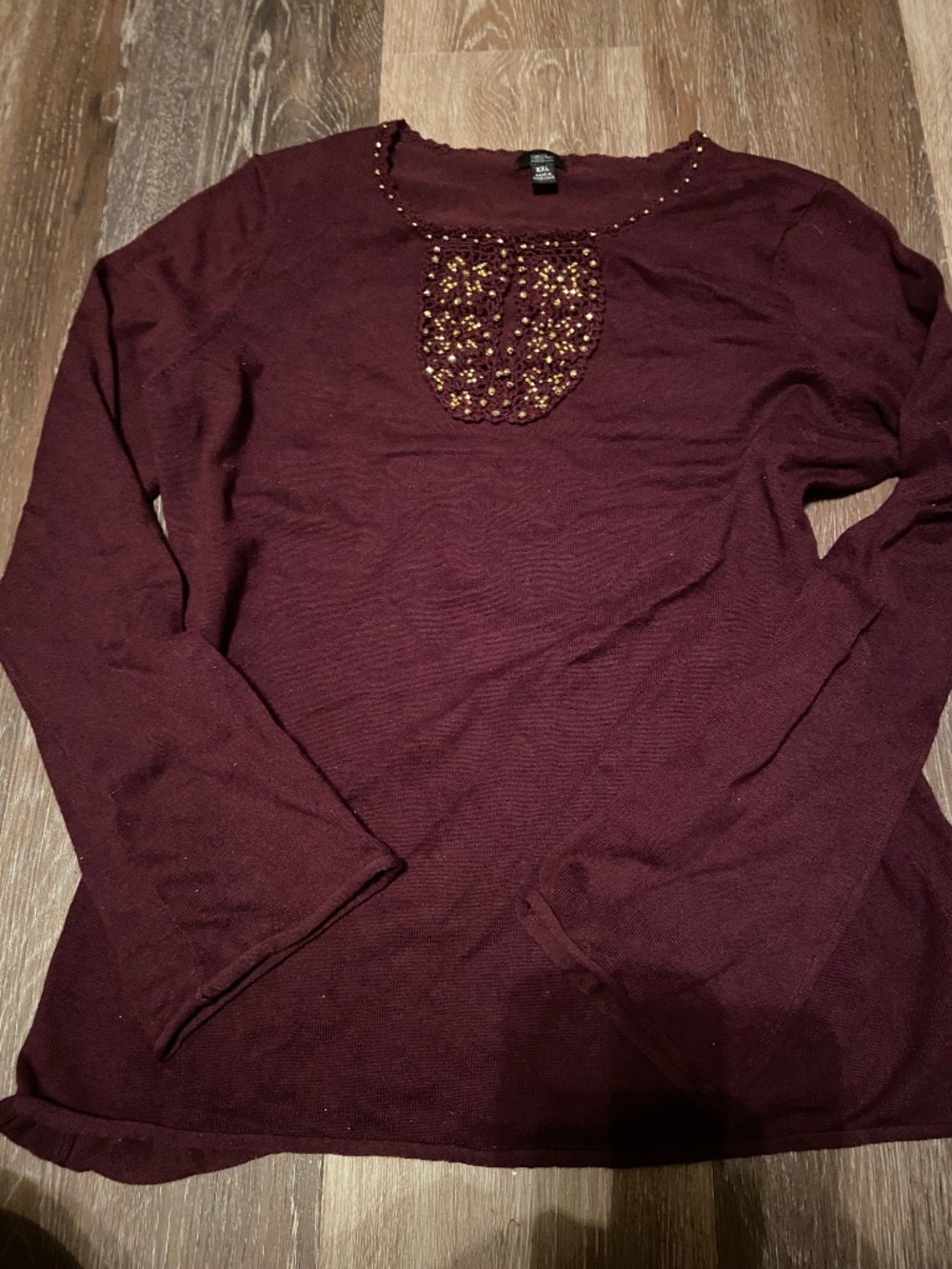 Burgandy blouse